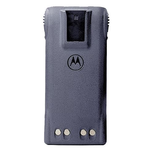 Přední pohled na baterii PMNN4158 Li-Ion 1500 mAh Premium s logem Motorola a dolními nabíjecími kontakty